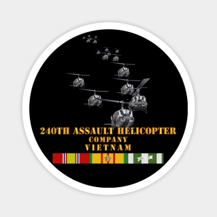 240th Assault Helicopter Company with Vietnam Service Ribbons Magnet